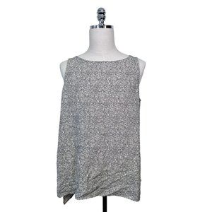Eileen Fisher Rayon Geometric Print Tank XL Large Summer Lightweight Lagenlook